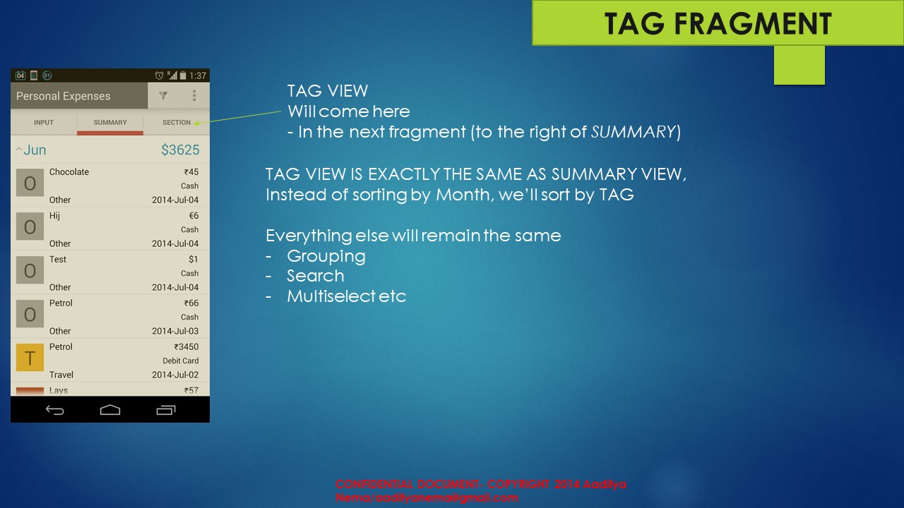 summary tag fragment